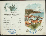 DAILY MENU [held by] HAMBURG-AMERIKA LINIE [at] "SCHNELLDAMPFERS ""AUGUST VICTORIA""" (SS;)