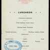 LUNCHEON MENU [held by] SAN REMO HOTEL [at] "NEW YORK, NY" (HOTEL;)