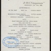 LUNCH [held by] CUNARD LINE [at] RMS CAMPANIA (SS;)
