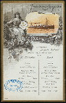 LUNCH [held by] HAMBURG-AMERIKA LINIE [at] SS AUGUSTE VICTORIA (SS;)