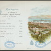 DINNER [held by] HAMBURG-AMERIKA LINIE [at] SS AUGUSTE VICTORIA (SS;)