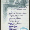 BREAKFAST [held by] RED STAR LINE [at] SS WESTERNLAND (SS;)