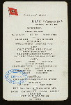 LUNCHEON [held by] CUNARD LINE [at] "R.M.S. ""CAMPANIA""" (SS;)