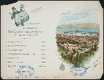 MENU [held by] HAMBURG-AMERIKA LINIE [at] "SCHNELLDAMPFER ""AUGUSTE VICTORIA""" (SS;)