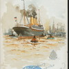 MENU [held by] HAMBURG-AMERIKA LINIE [at] SCHNELLDAMPFER COLUMBIA (SS;)