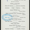 DINNER [held by] U.S.M.S [at] """NEW YORK""" (SS;)