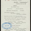 MENU [held by] CUNARD LINE [at] "R.M.S. ""CAMPANIA""" (SS;)