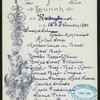 LUNCH [held by] RED STAR LINE [at] S.S. WESTERNLAND (SS;)