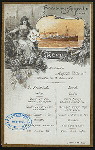 LUNCH [held by] HAMBURG-AMERIKA LINIE [at] "SCHNELLDAMPFER ""AUGUSTE VICTORIA""" (SS;)