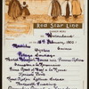 DINNER [held by] RED STAR LINE [at] S.S. WESTERNLAND (SS;)
