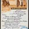 DINNER [held by] RED STAR LINE [at] EN ROUTE ABOARD S.S. WESTERNLAND (SS;)
