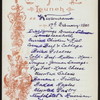 LUNCH [held by] RED STAR LINE [at] EN ROUTE ABOARD S.S. WESTERNLAND (SS;)