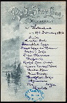 BREAKFAST [held by] RED STAR LINE [at] EN ROUTE ABOARD S.S. WESTERNLAND (SS;)