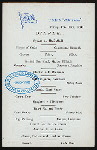 DINNER [held by] U.S.M.S. [at] """NEW YORK""" (SS;)