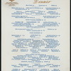 DINNER [held by] HOTEL MARIE ANTOINETTE [at] "66TH STREET AND BROADWAY,NEW YORK, NY" (HOTEL;)