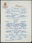 DINNER [held by] HOTEL MARIE ANTOINETTE [at] "66TH STREET AND BROADWAY,NEW YORK, NY" (HOTEL;)