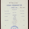 SUPPER [held by] OCEAN STEAMSHOP CO. [at] S.S. NACOOCHEE (SS;)
