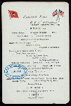 DINNER [held by] CUNARD LINE [at] ABOARD R.M.S. ETRURIA (SS;)