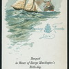 BANQUET IN HONOR OF GEORGE WASHINGTON'S BIRTHDAY [held by] HAMBURG-AMERIKA LINIE [at] SCHNELLDAMPFER COLUMBIA (SS;)