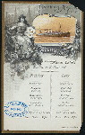 LUNCH [held by] HAMBURG-AMERIKA LINIE [at] "SCHNELLDAMPFER ""AUGUSTE VICTORIA""" (SS;)