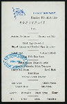 BREAKFAST [held by] U.S.M.S NEW YORK [at] EN ROUTE (SS;)