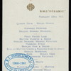 BREAKFAST [held by] R.M.S. OCEANIC [at] EN ROUTE (SS;)