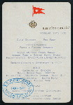 LUNCHEON [held by] R.M.S. OCEANIC [at] EN ROUTE (SS;)