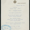 DINNER [held by] R.M.S. OCEANIC [at] EN ROUTE (SS;)