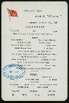 BREAKFAST [held by] CUNARD LINE [at] EN ROUTE ABOARD THE R.M.S. ETRURIA (SS;)