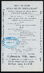 DAILY MENU [held by] MILLS HOTEL RESTAURANT [at] "BLEECKER, THOMPSON AND SULLIVAN STREETS" (REST;)
