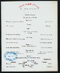 DINNER [held by] TOYO KISEN KAISHA [at] EN ROUTE ABOARD HONG KONG MARU (SS;)
