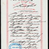 BREAKFAST [held by] NIPPON YUSEN KAISHA [at] EN ROUTE ABOARD SS. KASUGA (SS;)