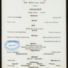 DINNER [held by] TOYO KISEN KAISHA [at] EN ROUTE ABOARD HONG KONG MARU (SS;)