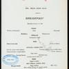 BREAKFAST [held by] TOYO KISEN KAISHA [at] EN ROUTE ABOARD HONG KONG MARU (SS;)