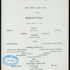 BREAKFAST [held by] TOYO KISEN KAISHA [at] EN ROUTE ABOARD HONG KONG MARU (SS;)
