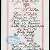TIFFIN [held by] NIPPON YUSEN KAISHA [at] EN ROUTE ABOARD SS.KOBE MARU (SS;)