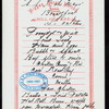 BREAKFAST [held by] NIPPON YUSEN KAISHA [at] EN ROUTE ABOARD SS.KOBE MARU (SS;)