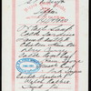 TIFFIN [held by] NIPPON YUSEN KAISHA [at] EN ROUTE ABOARD SS. KASUGA (SS;)