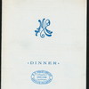 DINNER [held by] ? [at] ?