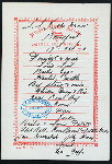 BREAKFAST [held by] NIPPON YUSEN KAISHA [at] EN ROUTE ABOARD SS.KOBE MARU (SS;)