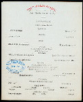 DINNER [held by] TOYO KISEN KAISHA [at] EN ROUTE ABOARD HONG KONG MARU (SS;)