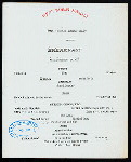 BREAKFAST [held by] TOYO KISEN KAISHA [at] EN ROUTE ABOARD HONG KONG MARU (SS;)