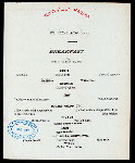 BREAKFAST [held by] TOYO KISEN KAISHA [at] EN ROUTE ABOARD HONG KONG MARU (SS;)