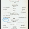 DINNER [held by] TOYO KISEN KAISHA [at] EN ROUTE ABOARD HONG KONG MARU (SS;)