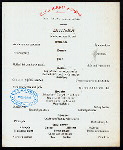 DINNER [held by] TOYO KISEN KAISHA [at] EN ROUTE ABOARD HONG KONG MARU (SS;)