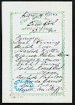 BREAKFAST [held by] NIPPON YUSEN KAISHA [at] EN ROUTE ABOARD SS. KASUGA (SS;)