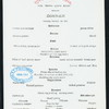 DINNER [held by] TOYO KISEN KAISHA [at] EN ROUTE ABOARD HONG KONG MARU (SS;)