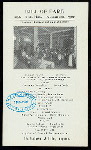DINNER [held by] MILLS HOTEL RESTAURANT [at] "BLEECKER, THOMPSON AND SULLIVAN STREETS, [NEW YORK]" (REST;)