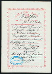 BREAKFAST [held by] NIPPON YUSEN KAISHA [at] EN ROUTE ABOARD SS. KASUGA (SS;)