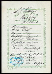 BREAKFAST [held by] NIPPON YUSEN KAISHA [at] EN ROUTE ABOARD SS. KASUGA (SS;)